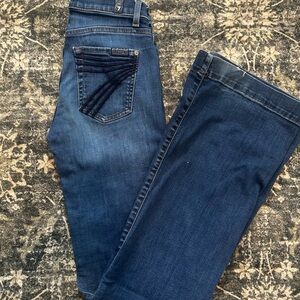 7 For All Mankind Blue Denim Jeans